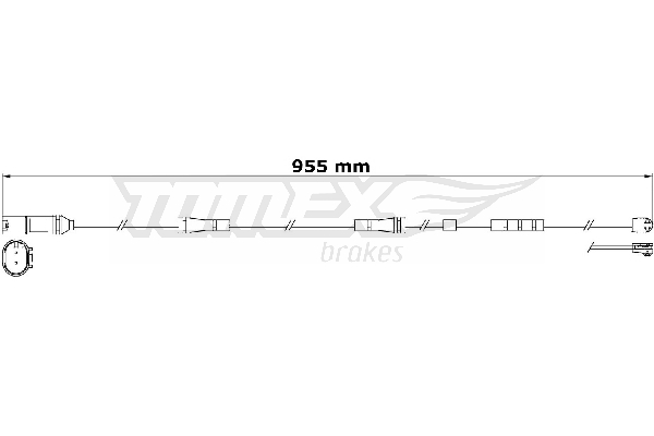 Výstrażný kontakt opotrebenia brzdového oblożenia TOMEX Brakes